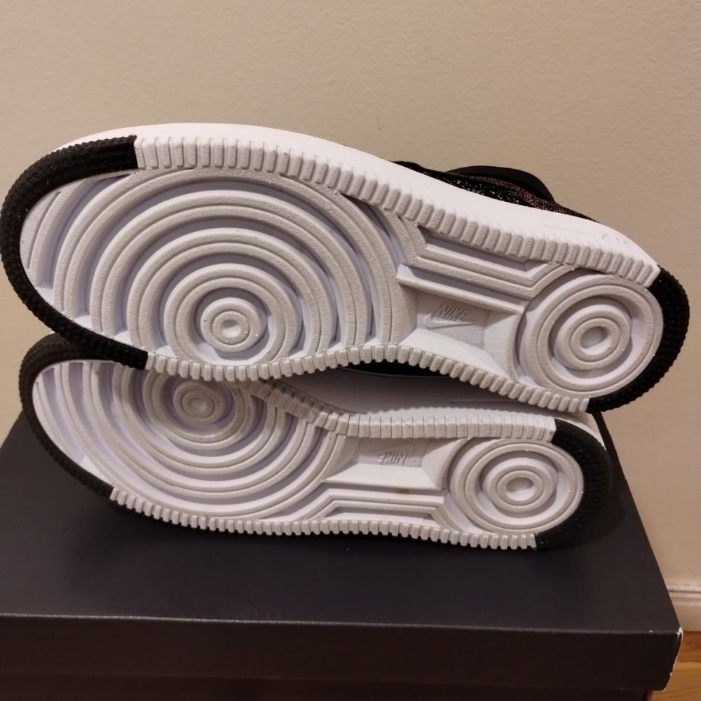 Nike Air Force 1 Ultra Flyknit Mid 817420-002 - Multi-Color Black - Size Men 10 - Picture 8 of 9